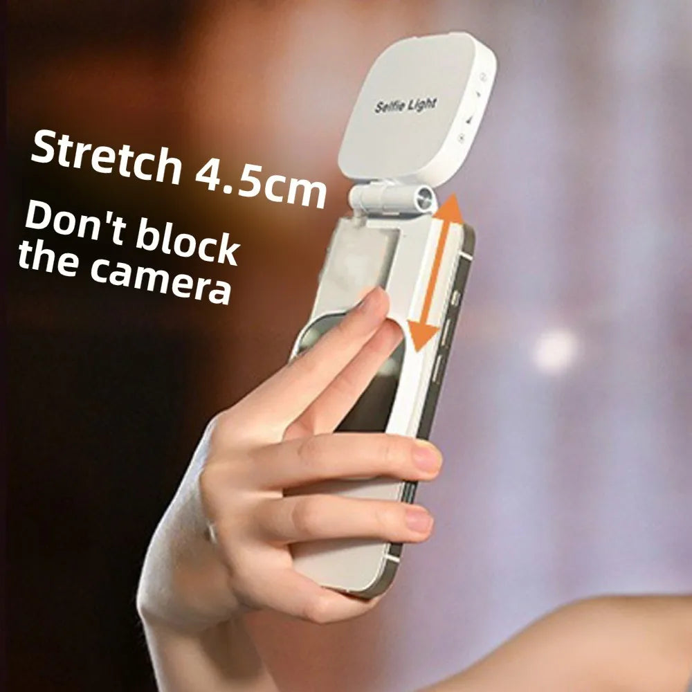 360° Magnetic Phone Selfie Light with Makeup Mirror