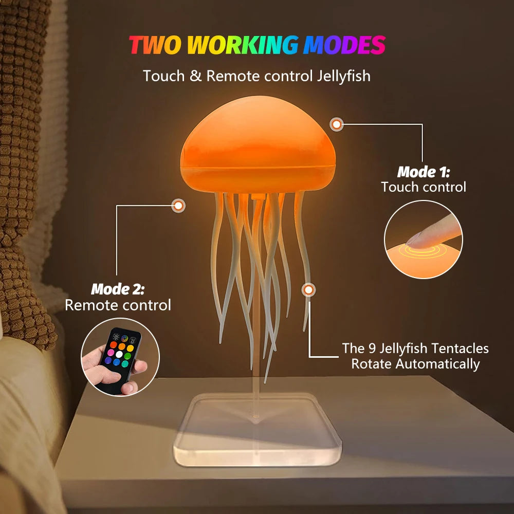 Jellyfish Night Light With Remote Control