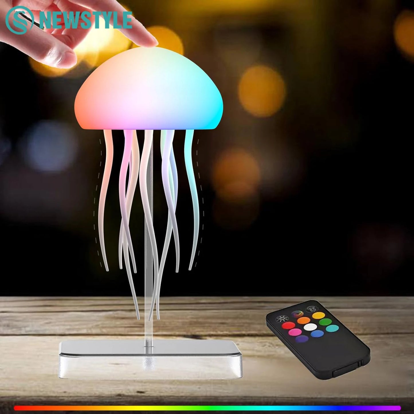 Jellyfish Night Light With Remote Control